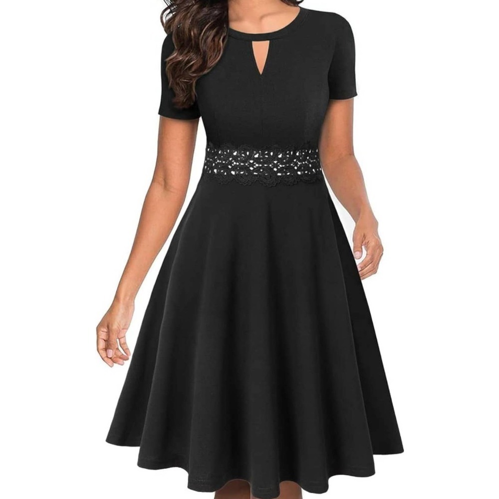 NWT Black elegant Dress size large